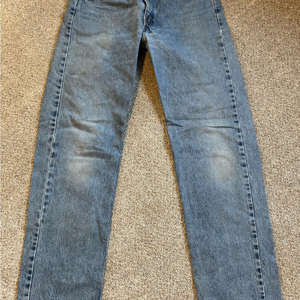 Levi's Blue Straight Jeans with Vintage Fading